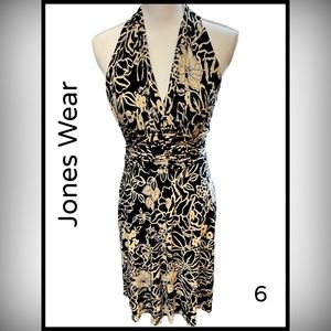 EUC Jones Wear Black and Cream Sundress SZ 6